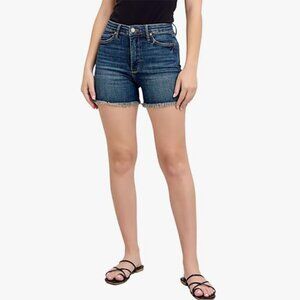 Judy Blue High Waist Tummy Control Fray Hem & Shield Back Pocket Shorts